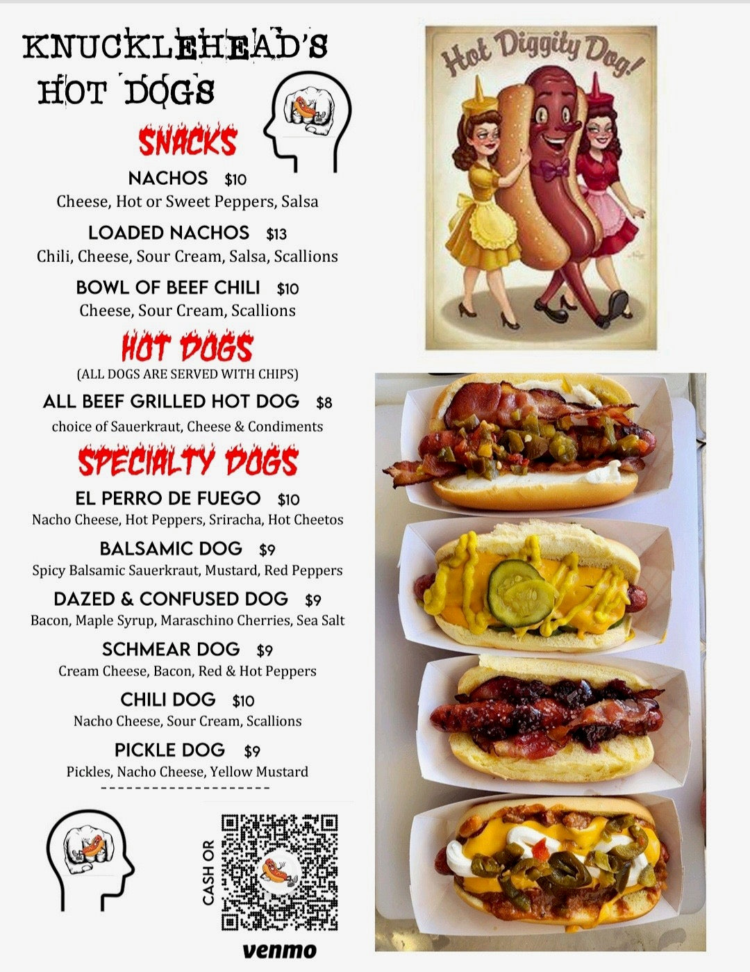 KNUCKLEHEADS HOT DOGS